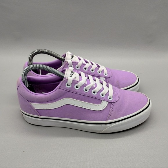 Vans Shoes - Vans Ward Low Top Lavender Purple Canvas Skate Sneakers Womens Size 8.5 Casual